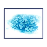 ДизајнАрт „Апстрактна сина тиркизна облак“ модерна врамена платна wallидна уметност печатење