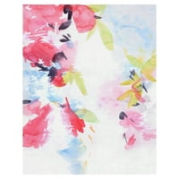 Уметничка галерија за ремек -дело пролетни цвеќиња II розов апстракт од Елиса Шехан Канвас Уметнички принт 22 28