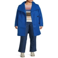 Означи асиметричен палто за обележано со големина на женски плус големина