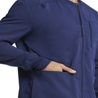 Крајно машка машка машка антимикробна ткаенина технологија за технологија ZIP предна чистење јакна WD318A