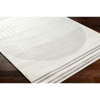 Уметнички ткајачи Флоранза Геометриска област килим, светло сиво бело, 9'10 14 '