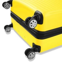 Спирален 3-парчен жолт експанзивен сет за багаж за спинер
