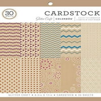 Colorbok 8,5 Сјајот занаетчиски картонски хартија подлога, брои