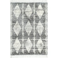 килим на областа Selah Selah Diamond Shag, 10 '14', сиво