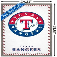 Тексас Ренџерс-Логото Ѕид Постер, 22.375 34