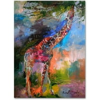 Трговска марка ликовна уметност Giraffe Canvas Art by Richard Wallich