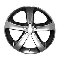 Преиспитано ОЕМ алуминиумско тркало, полирано црно со сатен чисто, одговара на 2014 година- Dodge Challenger