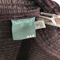 Пред-Сопственост Габи Скај Виолетова Големина Должина На Коленото Долг Ракав Фустан