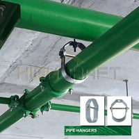 Highraft 2-1 2 Кливис Хангер за челик за поддршка на вертикални цевки