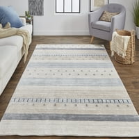 Yurie современ gebbah килим, беж светло сива, килим со акцент од 2ft 3ft