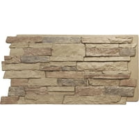 Екена Милхаурд 49 W 25.50 H 1,25 D Acadia Ledgeed Steged Stone, Stonewall Fau Stone Siding Panel, Colfax