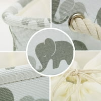 Контејнер за корпи за корпи за складирање на ткаенини што може да се преклопи со рачки