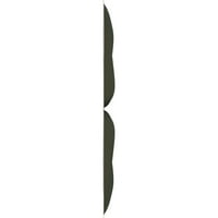 Ekena Millwork 5 8 W 5 8 H Рајли Ендурал Декоративен 3Д wallиден панел, ултраковер сатен лов клуб зелена