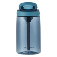 Contigo Детско пластично шише со вода со автоматско капаче од слама капаче сина, fl oz