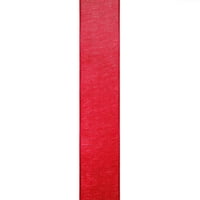 Црвена чиста лента за органза за занаети и обвивка за подароци, 5 8 дворови од Гвен Студио