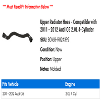 Горниот Радијатор Црево-Компатибилен Со-Ауди П 2.0 Л 4-Цилиндар