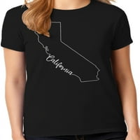 Графичка Америка држава Калифорнија во САД Графичка маица Голден Стејт