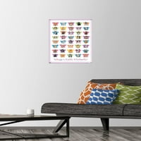 Кит Кимберлин-Кученца Со Пеперутка Крилја Ѕид Постер со Притисни Иглички, 14.725 22.375