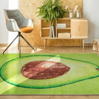 Добро ткаени Аполо авокадо модерна новина зелена 5 '7' лесна чиста област килим
