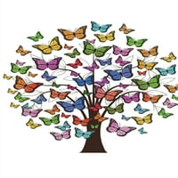 Книга за лозинка: Тема на дрво од пеперутка, Интернет -страница за лозинка, книга за лозинка за џеб и тетратка за организатор за чување на кориснички имиња и лозинки