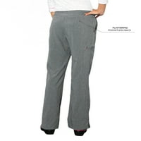 Мешано женско чудо современо тенок фит -отпорни џебови за влечење на карго -мерка, стил S201002
