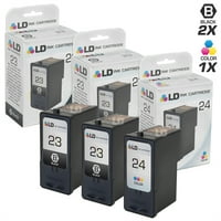 Компатибилен Lexmark 18C црна и 18C сет на касети во боја за X3530, X3550, X4530, X4550, Z и Z1420