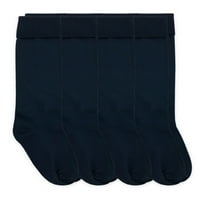 Cоферис чорапи девојки колено високи униформа чорапи 4-пакувања, големини М-ХЛ