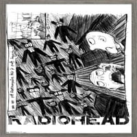Радиохед-Чкртање Ѕид Постер, 22.375 34