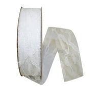 Reliant Ribbon Сите прилика бела лента со чипка Шарлин, 900 1,37