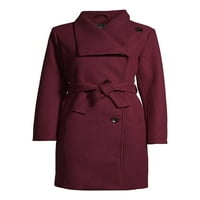 Долг асиметричен палто на Марк Алан женски со појас